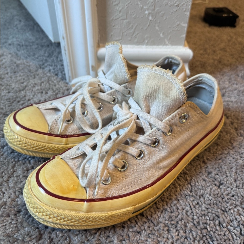 Converse all star Chuck Taylor 70 ox low vintage white sz 7 men’s unisex 9 women